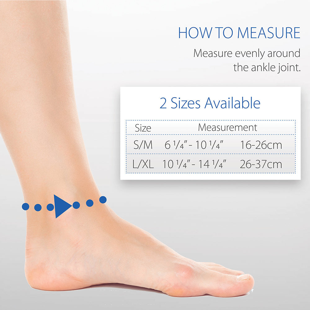 Core Products Swede-O Elastic Ankle Wrap Size Chart