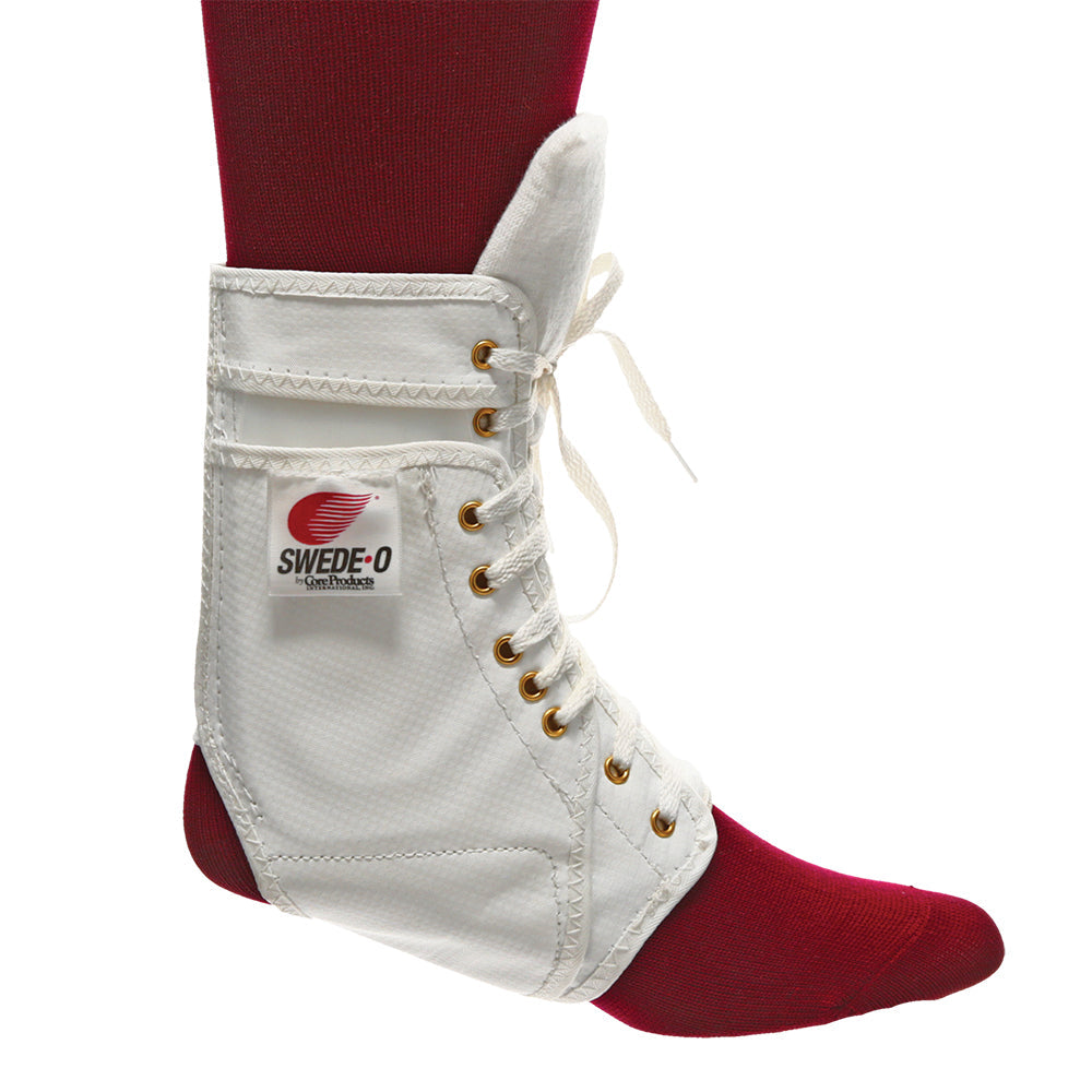 Core Products Swede-O Ankle Lok Brace, Padded Tongue, White, 2X-Small (AKL-6330-WH-2XS)