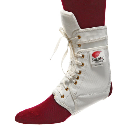 Core Products Swede-O Ankle Lok Brace, Padded Tongue, White, 2X-Small (AKL-6330-WH-2XS)