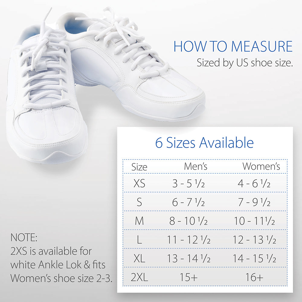 Core Products Swede-O Ankle Lok Brace Size Chart