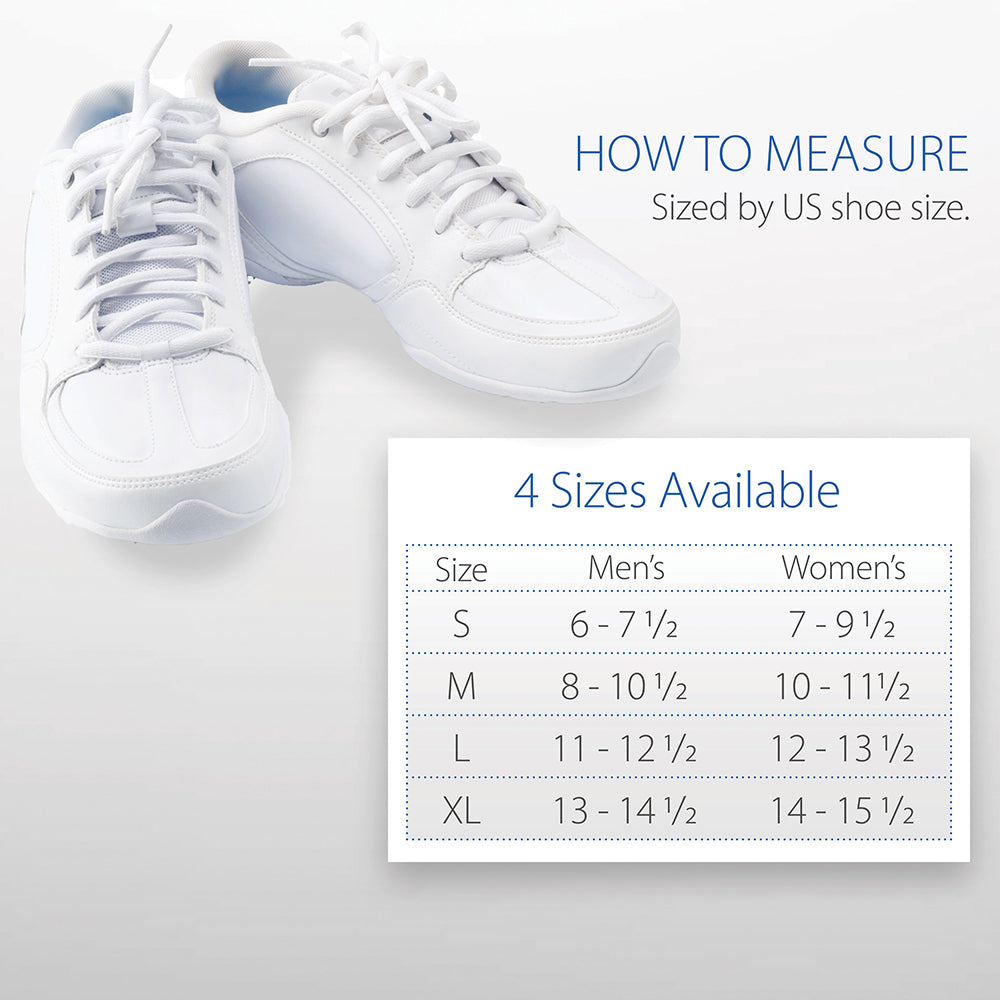 Core Products Swede-O Easy Lok Ankle Brace Size Chart