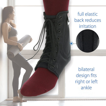 Core Products Swede-O Trim Lok Ankle Brace, Black, Small (AKL-6333-BK-SML)