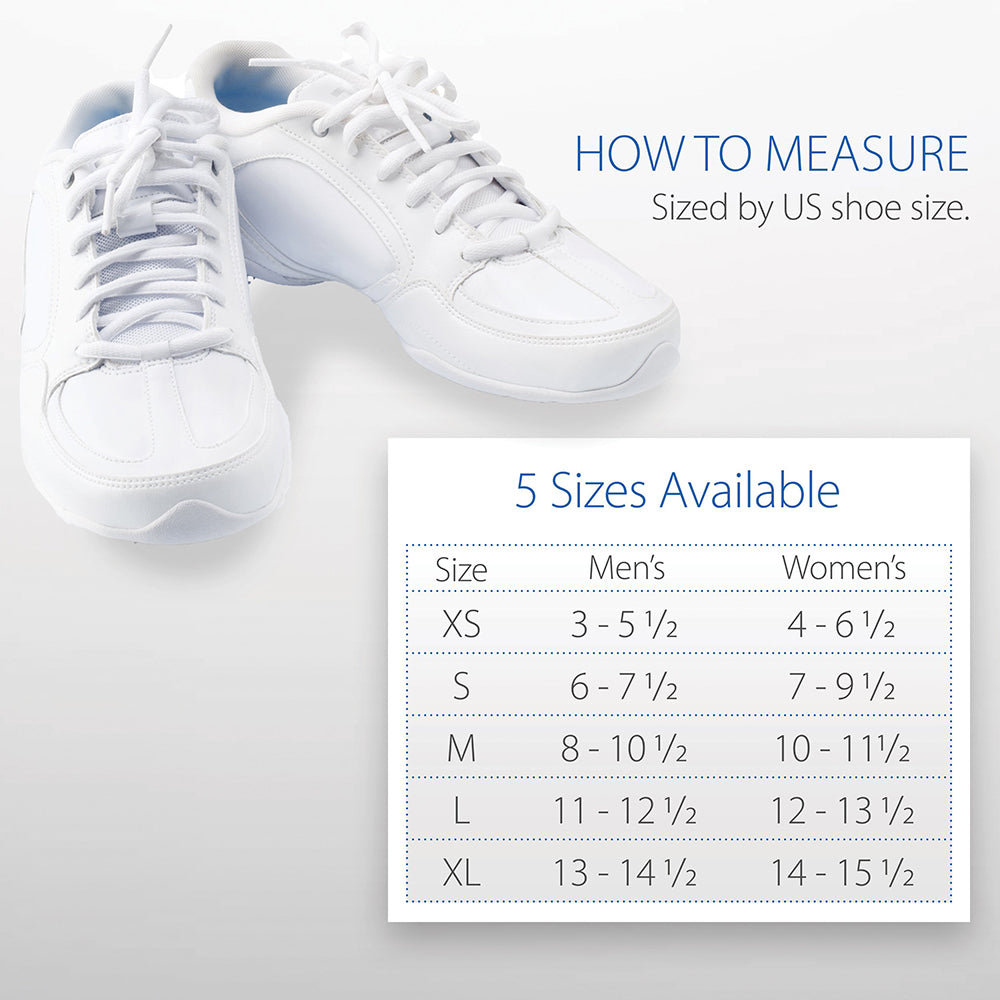 Core Products Swede-O Inner Lok 8 Ankle Brace Size Chart