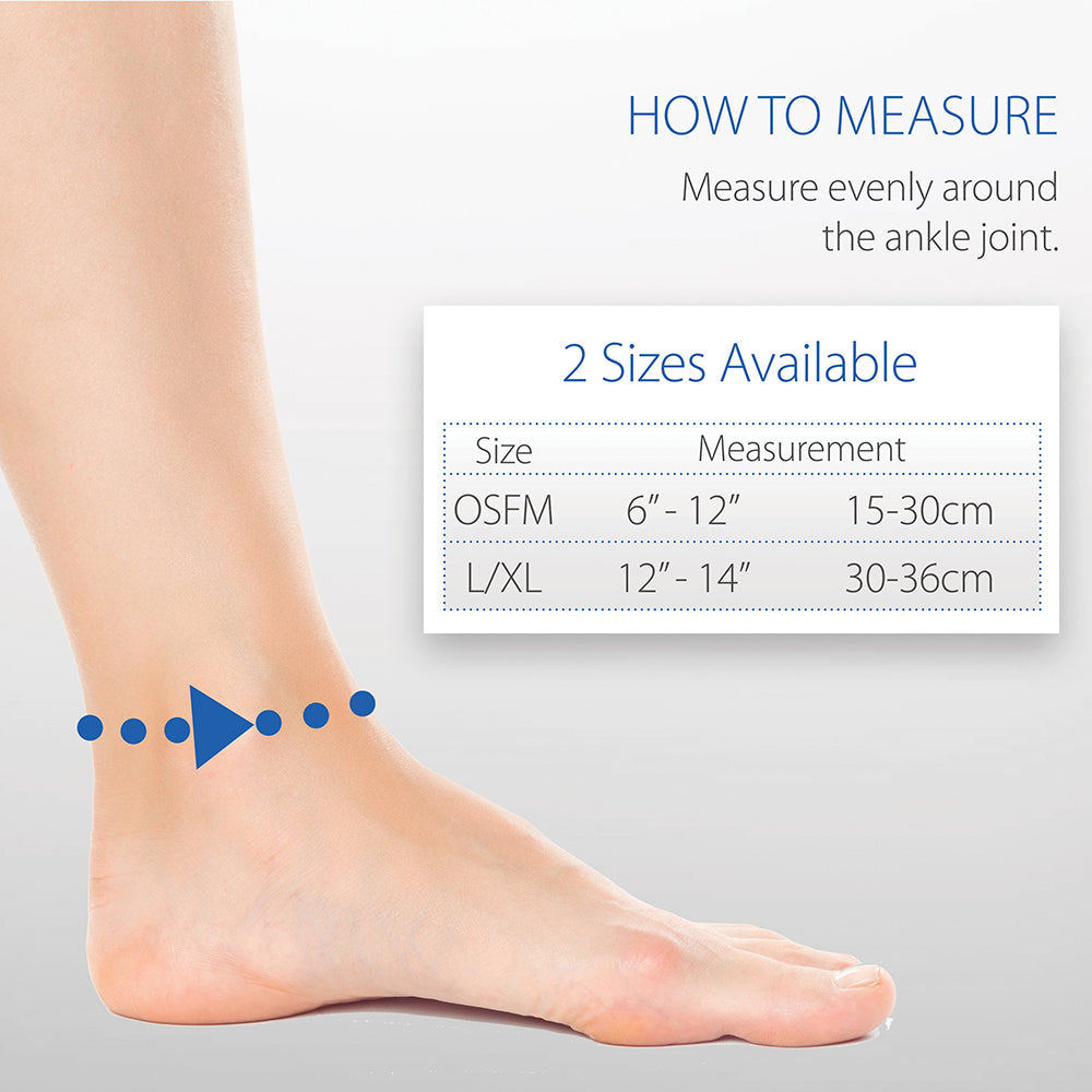 Core Products Swede-O PowerWrap Ankle Brace Size Chart