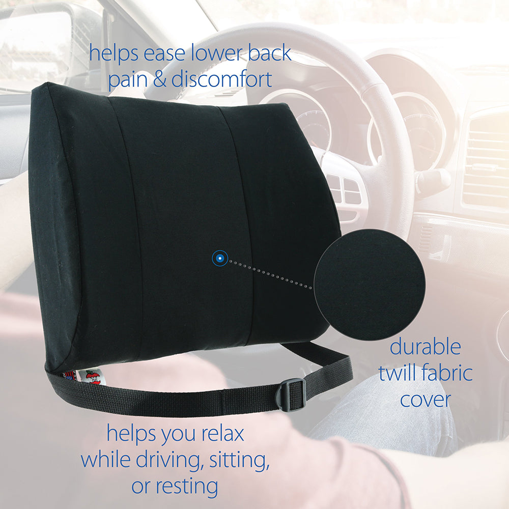 Core Products Sitback Rest Standard Lumbar Support, Black (BAK-400-BK)