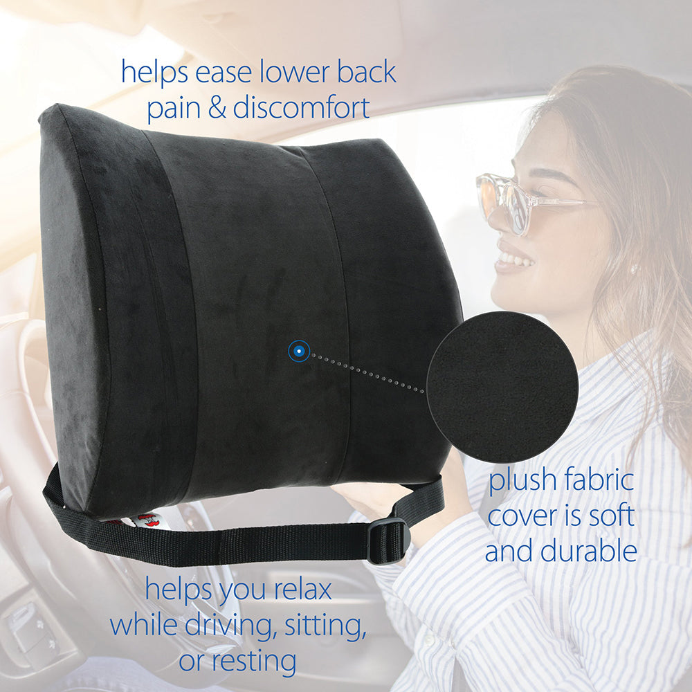 Core Products Sitback Rest Deluxe Lumbar Support, Black (BAK-401-BK)