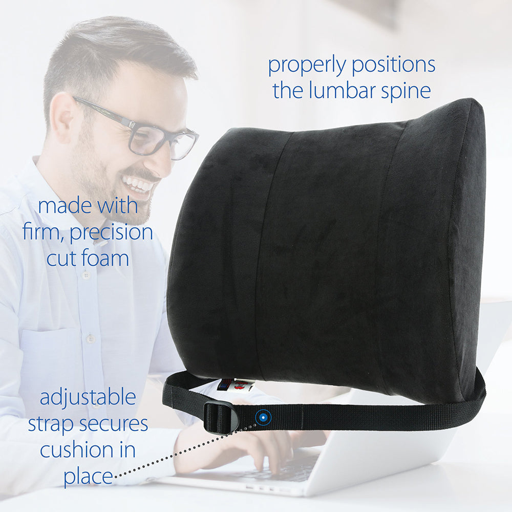Core Products Sitback Rest Deluxe Lumbar Support, Black (BAK-401-BK)
