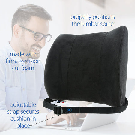Core Products Sitback Rest Deluxe Lumbar Support, Black (BAK-401-BK)
