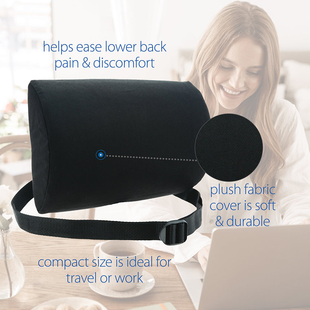 Core Products Luniform Lumbar Support Cushion, Black (BAK-413-BK)