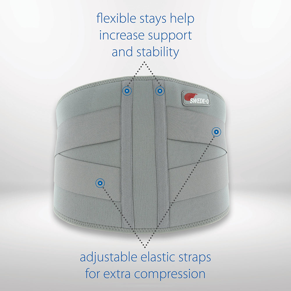 Core Products Swede-O Thermal Vent Lumbar Support, 4X-Large (BRE-6071-GR-4XL)