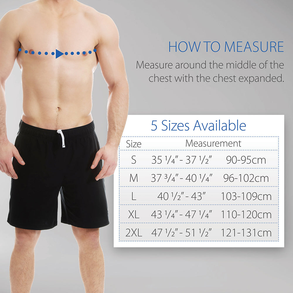 Core Products Swede-O Thermal Vent Shoulder Wrap Size Chart