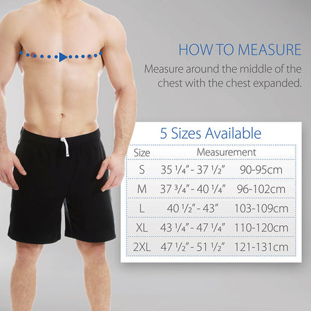 Core Products Swede-O Thermal Vent Shoulder Wrap Size Chart