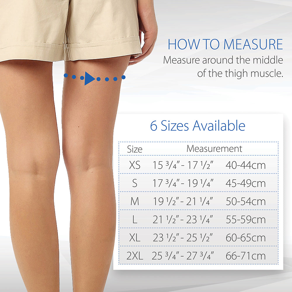 Core Products Swede-O Thermal Vent Thigh Hamstring Size Chart