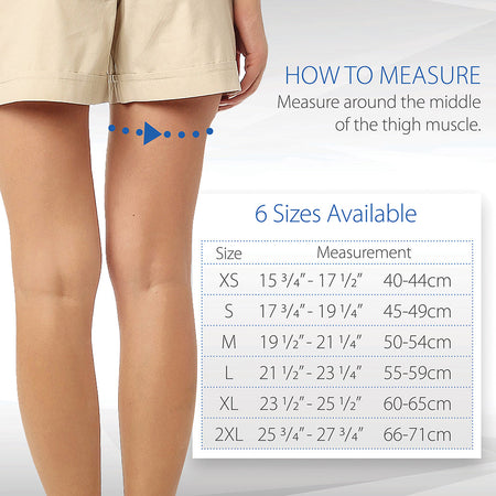 Core Products Swede-O Thermal Vent Thigh Hamstring Size Chart