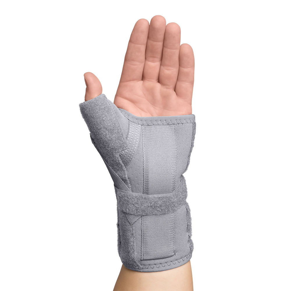 Core Products Swede-O Thermal Vent Carpal Tunnel Brace with Thumb Spica, Left, X-Small/Small (BRE-6853-L-GR-XSS)