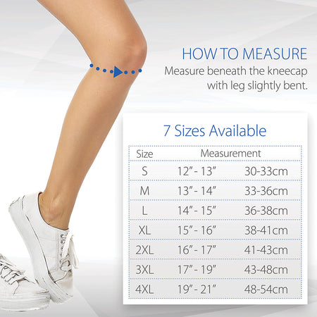 Core Products Swede-O Neoprene Slip-On Knee Sleeve Size Chart