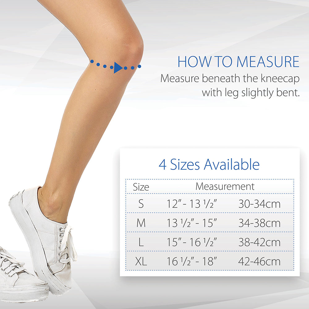 Core Products Swede-O Elastic Knee Support Size Chart