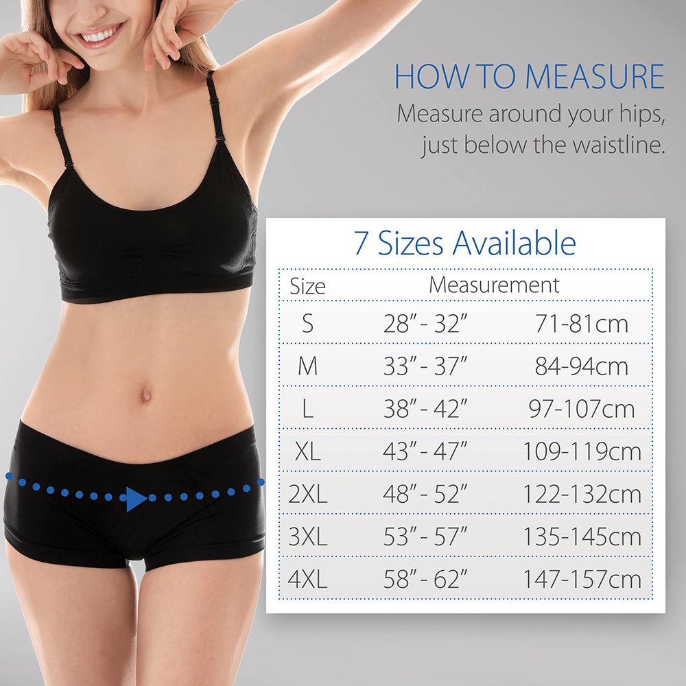 Core Products Triple Action Sacroiliac Back Support with Pads Size Chart