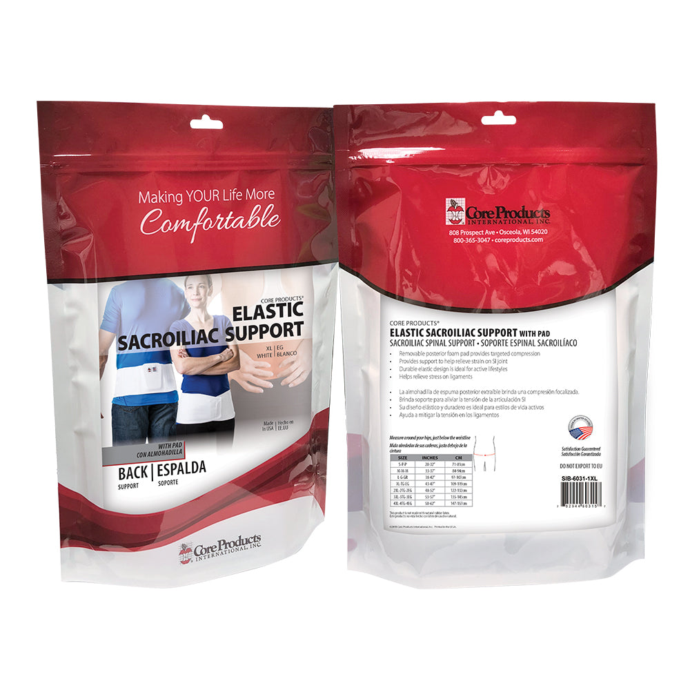 Core Products Elastic Sacroiliac Support with Pad, 4X-Large (SIB-6031-4XL)