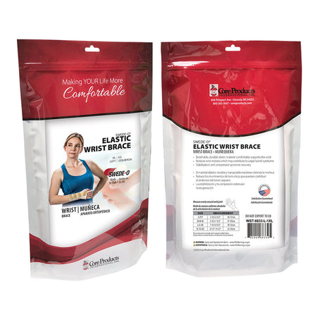 Core Products Swede-O Elastic Wrist Brace, Right, X-Large (WST-6833R-1XL)