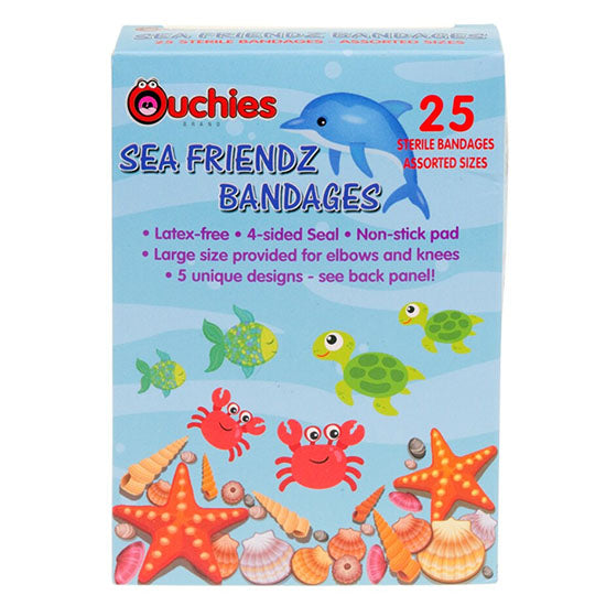 Cosrich Ouchies Kids Sea Friendz Assorted Bandages (OU-9113-C)