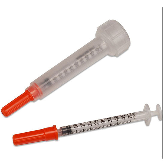 Covidien/Kendall Monoject 1 mL Insulin Syringe, 28G x 1/2" (8881501210)