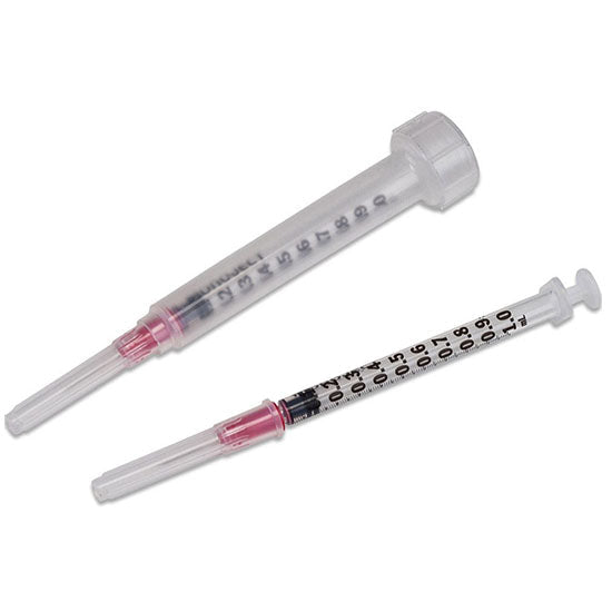Covidien/Kendall Monoject 1 mL Tuberculin Syringe, 27G x 1/2" (8881501368)