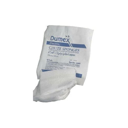 Derma Sciences DuCare 12-Ply Woven Gauze Sponge, 3" x 3" (90312)