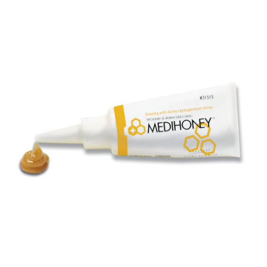 Derma Sciences MediHoney Wound and Burn Dressing, Paste, 3.5 oz Tube (31535)