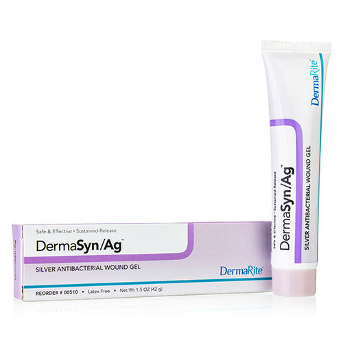DermaRite DermaSyn Ag Antibacterial Silver Wound Gel, 1.5 oz Tube (510)