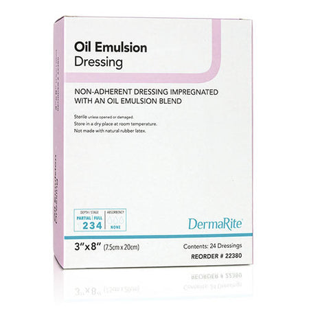 DermaRite Oil Emulsion Wound Dressing, 3" x 3" (22330)