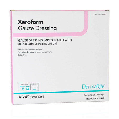 DermaRite Xeroform Gauze Dressing, 4" x 4" (24440)