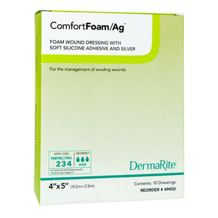 DermaRite ComfortFoam/Ag, 4" x 5" (49450)