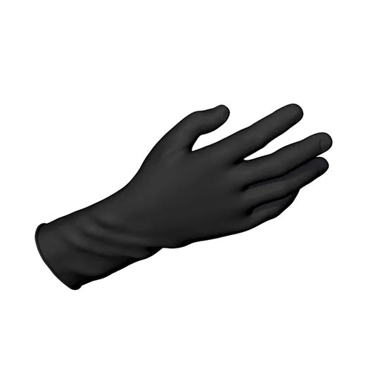 Dynarex Safe-Touch Black Nitrile Exam Glove, Powder-Free, Large (2523)