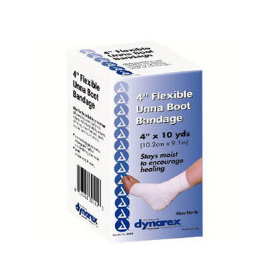 Dynarex Unna Boot Dressing Bandage, 4" x 10yds (3454)