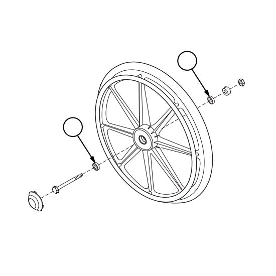 Replacement Wheel Bearing, for Everest & Jennings Traveler LX (90763052)