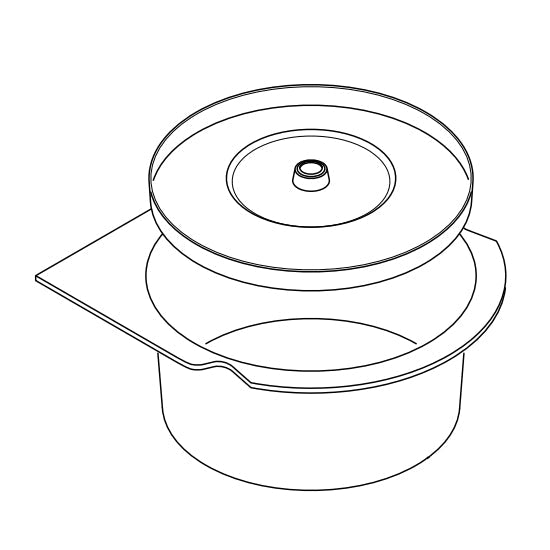 Replacement Commode Pail and Lid, for the Everest & Jennings Rehab Shower Commode (90H43170J)