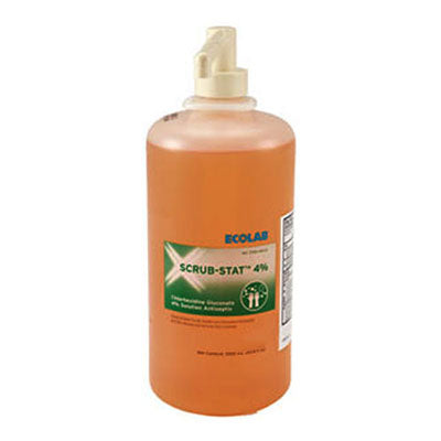 Ecolab Scrub-Stat Hand Scrub, 4% Chlorhexidine Gluconate, 4oz (6030409)