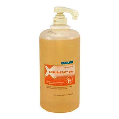 Ecolab Scrub-Stat Hand Scrub, 2% Chlorhexidine Gluconate, 4oz (6030604)