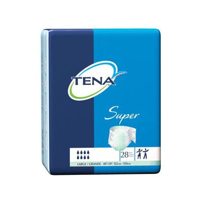 Essity TENA Super Briefs, Unisex, Large, Green (67501)