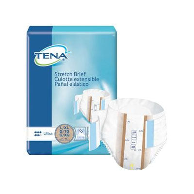Essity TENA Stretch Ultra Briefs, Unisex, Large/Extra Large, Beige (67803)