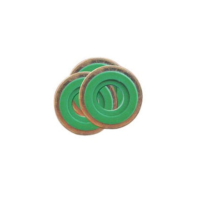 AG Industries Sure Seal Washer, Brass and Green Viton (AG86065)