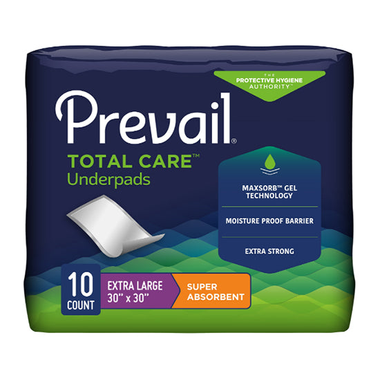 First Quality Prevail Incontinence Underpads, Super Absorbent, 30" X 30" (UPS-120/1)