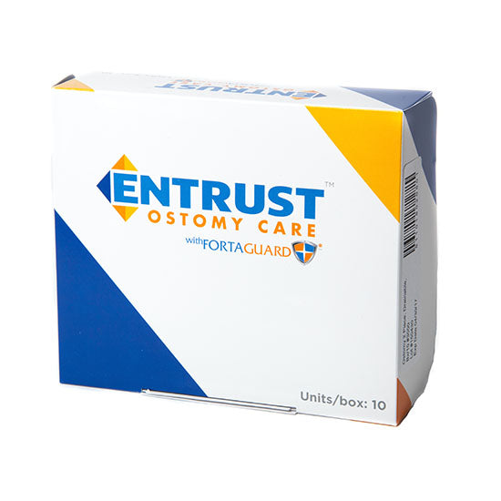 Fortis Entrust One Piece, Drainable Ostomy Appliance, Closed End, Standard Wear, Cut to Fit 3/4" - 2-1/2" Stoma (111212F)