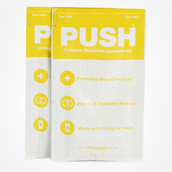 Global Health PUSH Collagen Dipeptide Concentrate, Pineapple, Individual Packet 7.7g (GH16)