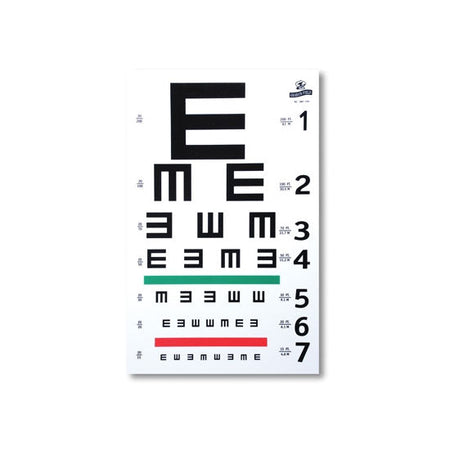 Grafco Illuminated Illiterate/Tumbling E Eye Test Chart, 10' Distance (1262)