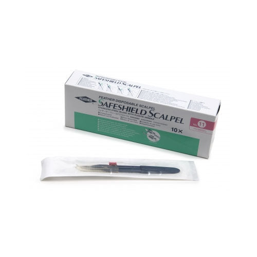 Feather Safeshield Disposable Sterile Scalpel, #11 (2980#11)
