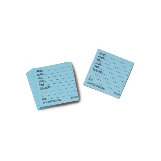 Grafco Medicine Dispenser Tray Cards, Blue (3129 BL)
