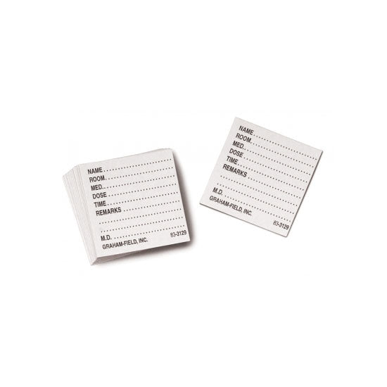 Grafco Medicine Dispenser Tray Cards, White (3129 W)