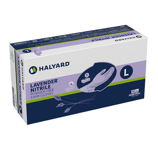 Halyard Lavender Nitrile Exam Glove, Medium (52818)